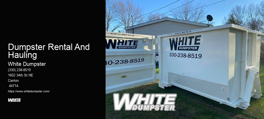 Lawn Waste Dumpster